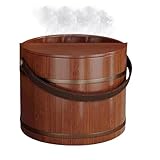 Becken zum Einweichen der Füße, entspannende Massage, wiederverwendbar – Fußwanne aus Holz zum Einweichen, Handwäsche, Sauna, Haus, Bad, Zimmer, Schlafsaal, Wohnung, Wellnesscenter