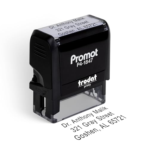 Promot Self Inking 3 Line Stamp