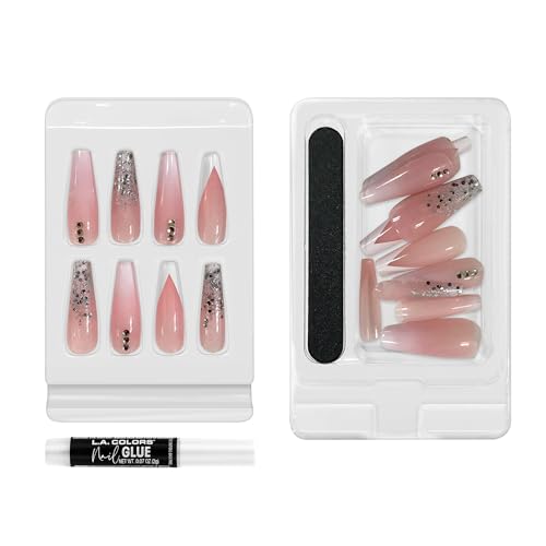 Image of L.A. COLORS Lavish Nail Luxe Finish Nail Tip Kit (carded), Starlight CNT470 (Pack of 2)