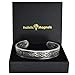 Bracelet Viking en Cuivre Pur Idée Cadeau Bracelet Jonc pour Toutes les tailles Bracelet Magnétique Super Cadeau pour Homme Anniversaire-VP (L: Poignet 19-21cm)