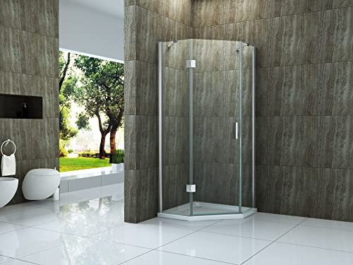 Fünfeck-Duschkabine NOOK 100 x 100 x 195 cm ohne Duschtasse