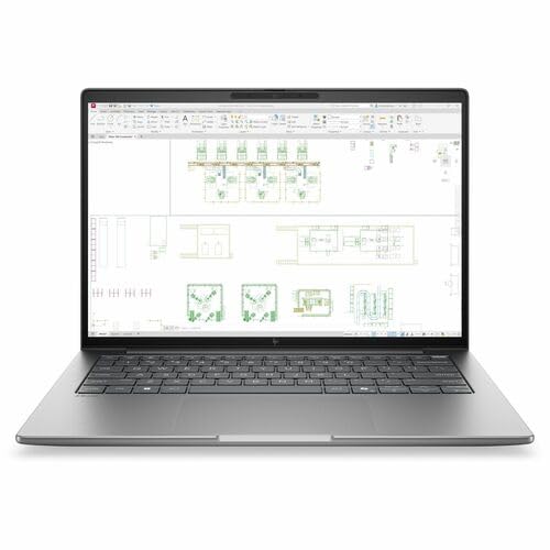 Image of HP ZBook 8 G2i 14 inch Touchscreen Copilot+ PC Mobile Workstation - WUXGA - Intel Core Ultra 7 Series 3 356H - 16 GB - 512 GB SSD - English Keyboard - Meteor Silver Aluminum - Intel Chip - 1920 x 1200 - W