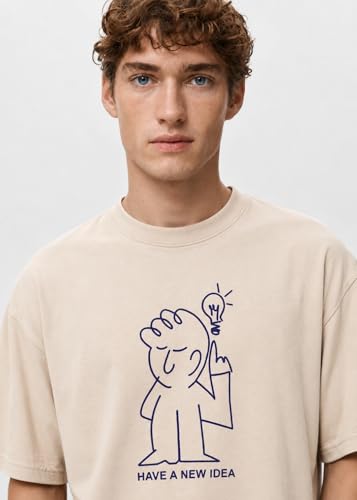 Image of Alan Jones Clothing Men's Printed Premium Heavy Gauge Cotton Oversized T-Shirt