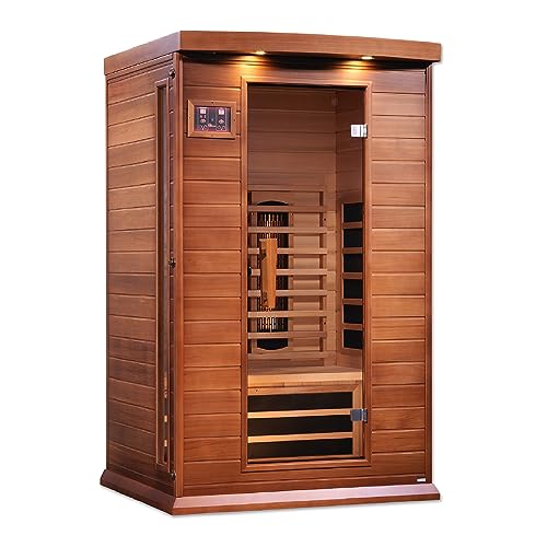 Maxxus Sauna MX-M206-01-FSCED 2 Per Full Spectrum Near Zero Emf Far Infrared Carbon Canadian Hemlock Sauna cover