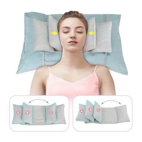 Mistuki Anti Aging Pillow Beauty Anti Wrinkle for Face Sleeping Neck Stabilizer Back Sleep Trainer Post Face Surgery for Women Wrinkle Prevention Pillow Head Support Positioning Neck Upright Training Cover
