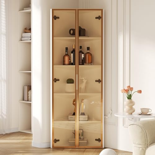 Vitrina de cristal LED de 62 x 35 x 160 cm,...