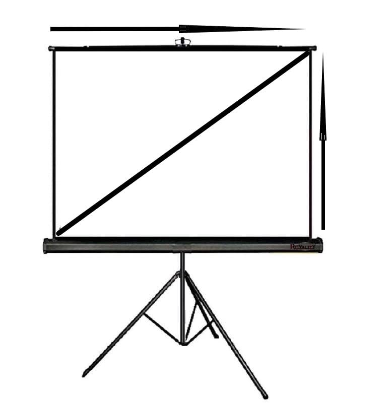 Image of Spline Tripod Type Matt White Projector Screen, 4 Ft. x 4 Ft., Supports Ultra HD Active 3D-4K Ready Viewing Technology, with Stand(White) Recently launched#3
