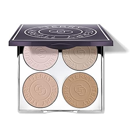 By Terry Hyaluronic Hydra-Powder Palette, 4-Shade, Vegan Contour Palette For Flawless & Matte Complexion, Fair to Medium Cover