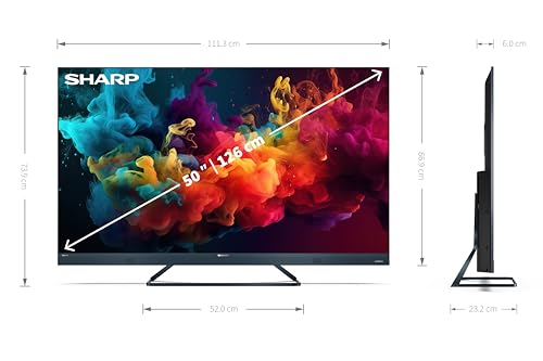 SHARP 65FQ5EG Quantum Dot Google TV 164 cm (65 Zoll) 4K Ultra HD QLED Google TV (Smart TV ohne Rahmen, Dolby Atmos, Dolby Vision IQ, HDMI 2.1 mit eARC) – Bild 7