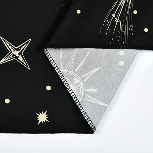 Yrendenge Skull Mushroom Tapestry Black Tapestry Mystery Astrology Wall Hanging for Bedroom Livingroom 59*51 inches150*130cm