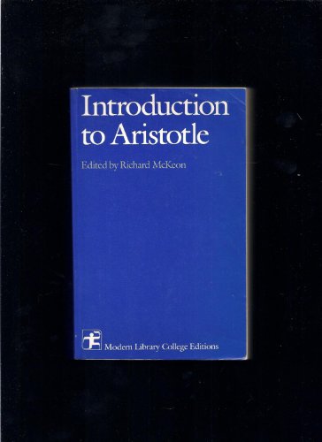 Introduction to Aristotle 0394309731 Book Cover