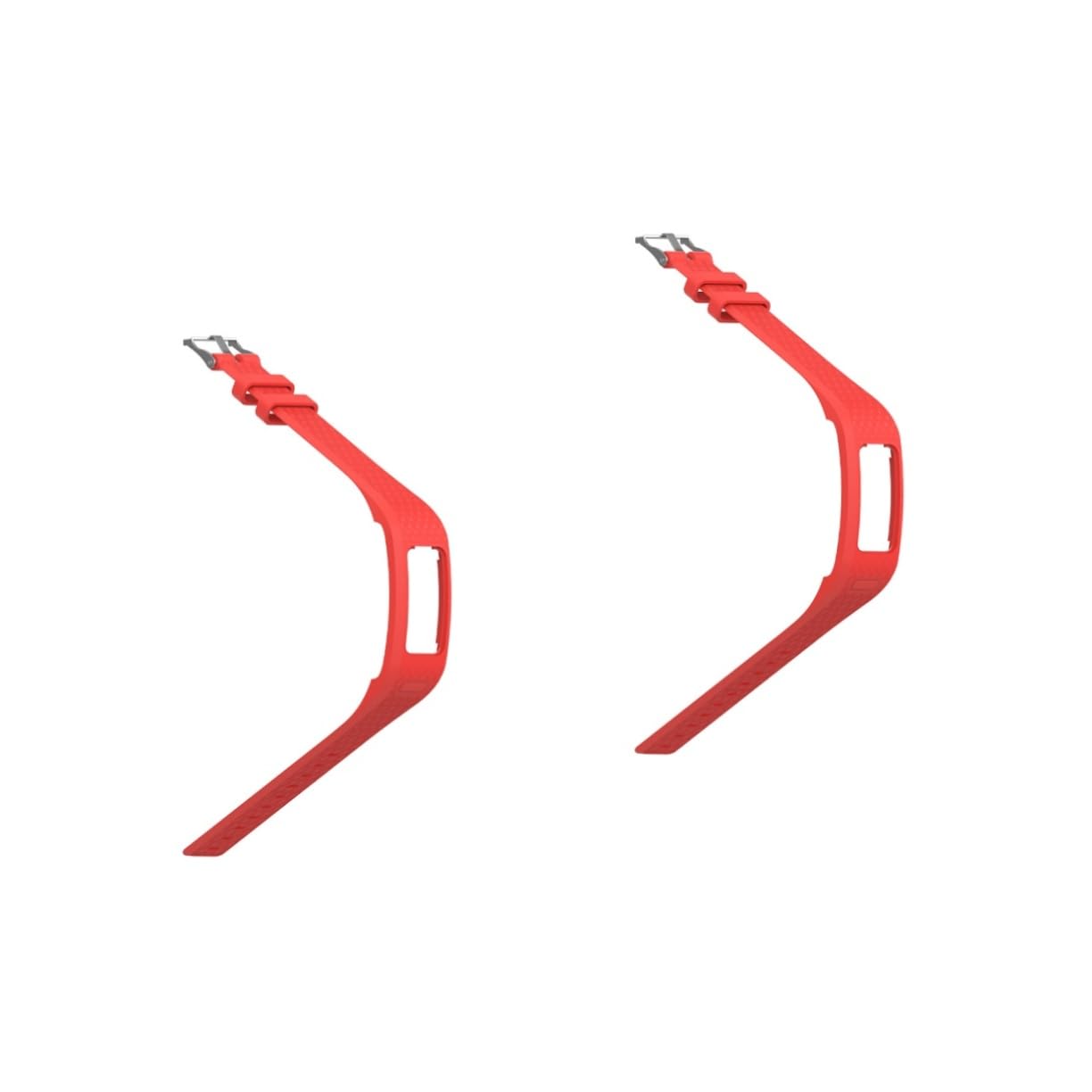 Mikikit 2pcs 2 Watch Accessory Silicone Watchband Replacement Strap Stylish Comfort Fit Small Size