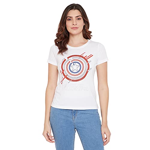 Image of Marvel Women Round Neck Short Sleeves T-Shirt