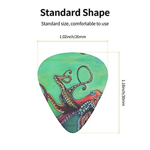 Ensemble de 12 médiators de guitare Octopus mignons pour guitare acoustique, guitare électrique, contrebasse, ukulélé - Les Beatles, Paul McCartney, John Lennon, RIngo Starr, George Harrison Ensemble de 12 médiators de guitare Octopus mignons pour guitare acoustique, guitare électrique, contrebasse, ukulélé – Image 5