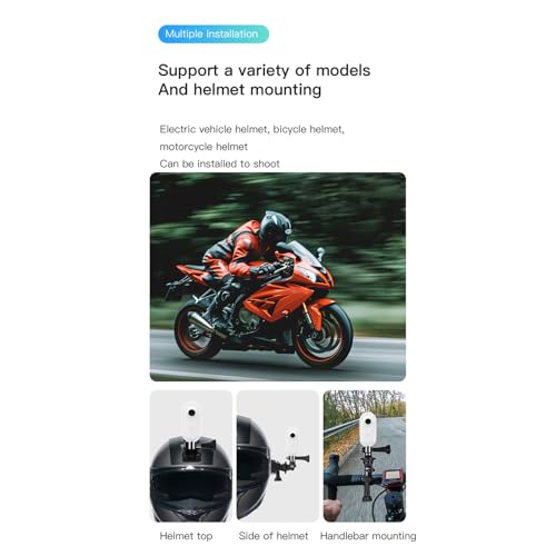 Image of 2026 Upgraded Varnock HD Action Camera, 360 Varnock Motorcycle Camera, 1080p /4k Mini Wearable Body Adventure Action Cameras with Audio, Video, Mount Anywhere, for Vlogging, Diving (Black,4K)