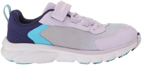 Under Armour Girls Pre-School Assert 9 Alternate Closure Running Shoe, (502) Nebula Purple/Sonar Blue/White, 1 Little Kid | Image 5