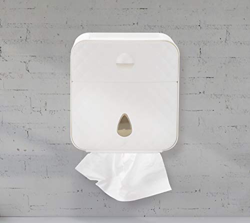 Distributeur de mouchoirs acrylique blanc Mind Reader pour salle de bain