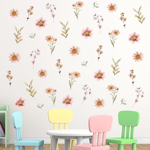 Vinilos decorativos florales Boho Mfault 35 x 12 pulgadas miniatura 1