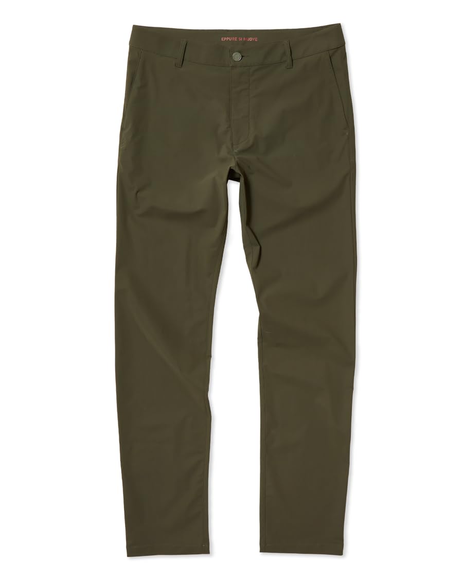 Rhone Resort Mens Casual Pants, Moisture Wicking & UPF 50+, Stretchy Mens Golf Pants, Anti Odor Survivor Green W33-33L