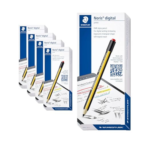 Image of STAEDTLER Noris Jumbo Digital Stylus Pen with Eraser for Touchscreens
