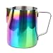 Caraffa per schiuma di latte Jeffergarden, brocca per caffè colorata in acciaio inossidabile Pentola per schiuma di latte Espresso Latte Art Pitcher Cup Caffè Steaming Pitcher Coffee Tools Cup(350ML)