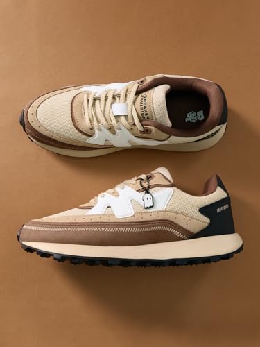 Image of The Souled Store Milano: Men and Boys Low Top Casual Sneakers with Microfiber Overlays & Cushioned Insole for Superior Comfort