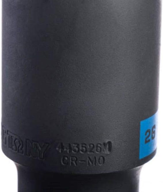KING TONY 443526M Impact Deep Socket, 26 mm, 1/2-inch