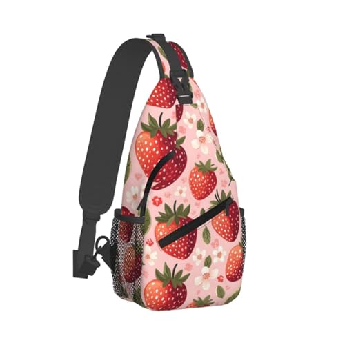 Sac à bandoulière pour voyage et randonnée homme femme imprimé floral
