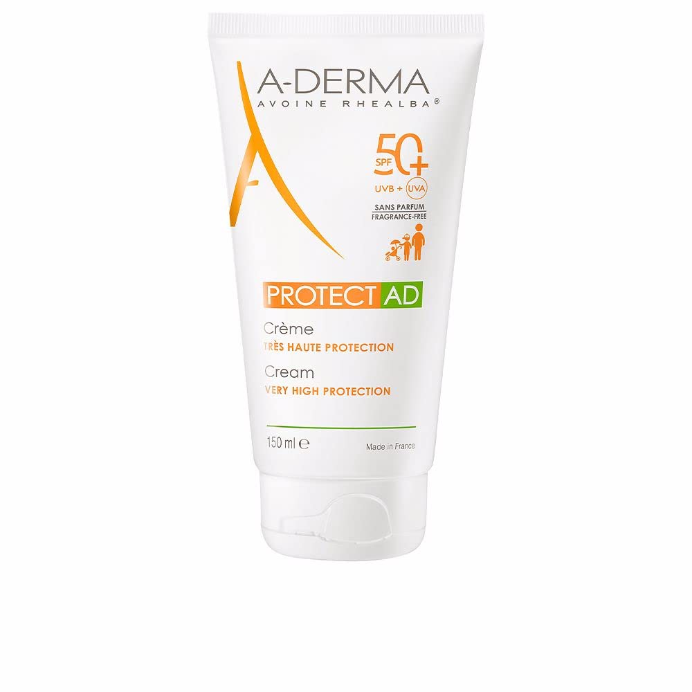 3 A-Derma Protect Ad Cream SPF 50 + 3 x 150 ml, alta protección para pieles atopcas, oferta ahorro