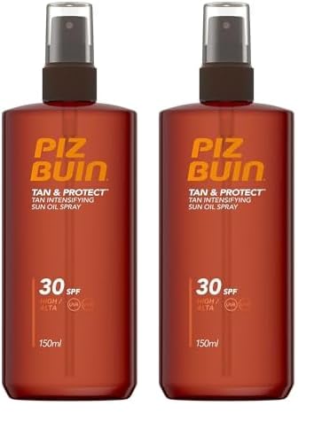 PIZ BUIN Tan & Protect Tan Intensifying Sun Oil Spray (150 ml), bräunungsintensivierendes Sonnenöl mit Lichtschutzfaktor 30, wasserfestes Sonnenschutz Spray für länger anhaltende Bräune
