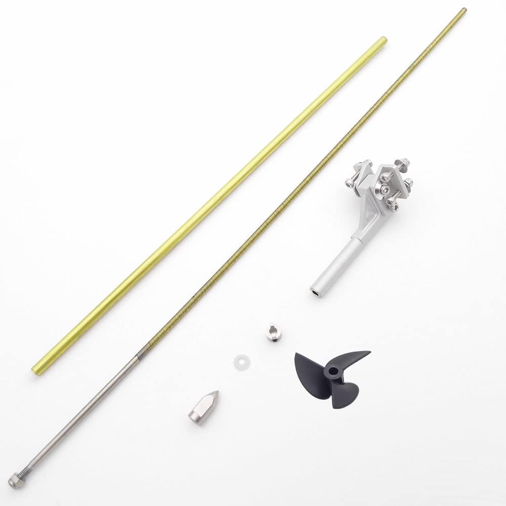 【Części zabawki zdalnego sterowania】 4mm 400mm Elastyczny wałek Prawy lewy napęd Wał napędowy Mocowanie amortyzatora 36mm Śmigło do łodzi RC -Materiały przyjazne dla środowiska (Color : 1set Left Han