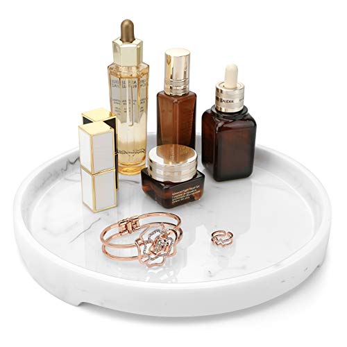 Mejores precios y opiniones de Encimera mármol los diez mejores. 35 MoKo Bandeja de Cambiador de Resina, Bandeja de Perfume de mármol, Bandeja Redonda de Cocina, Bandeja de baño Decorativa para Cambiador, Inodoro, recámara, cosméticos,...
