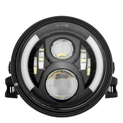 SKTYANTS 7 7 Inch Round LED Motorcycle Headlight assembly with 7 Inch Housing Bucket DRL Turn Signal Lights for Motorcycle Headlights
