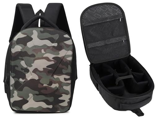 Image of GadgetBite Camera Bag Hardshell Water Resistant Professional Camera Backpack with Rain Cover Customizable Shockproof Lens Pockets for DSLR Lenses Go Pro Canon Nikon Sony Cameras Accessories