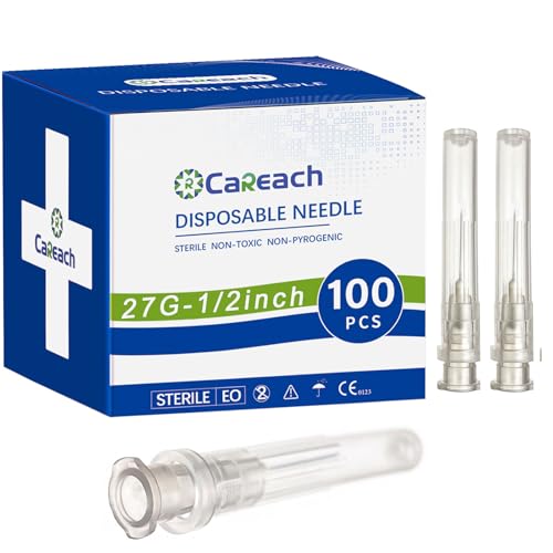 Image of 100pcs 27Gauge 1 /2inch Needle Luer Lock for Scientific Lab