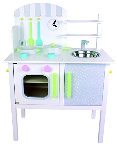 Preisvergleich Produktbild Spielküche mit Töpfen und Pfanne aus Holz