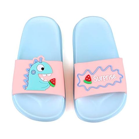 Boys Girls Slippers Kids Summer Beach Shoes Children Shower Pool Slippers Home Slippers for Toddler Little Kids(2US/CN 35/36,Pink) Cover