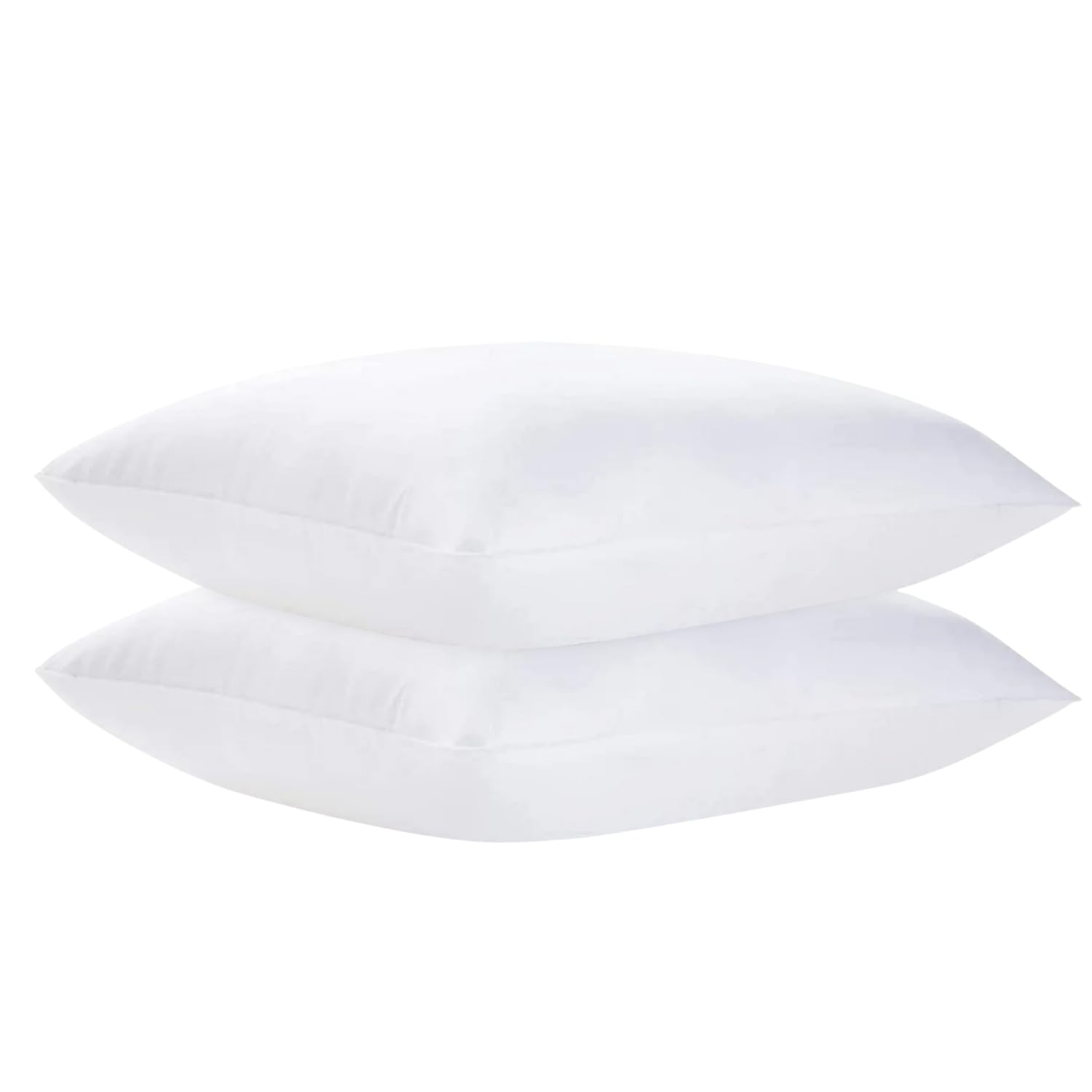 Comfy Nights White Pillow 2 Pack Hotel Quality Plain Bed Pillows Hypoallergenic & Anti Dust Mite Resistant Firm Support Side Sleeper Bounce Back Pillow (Plain Pack Of 2)