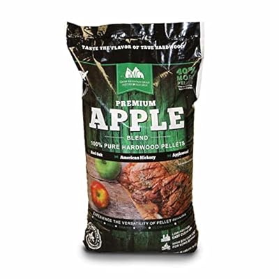 Green Mountain Grills Premium Apple 100% Pure Hardwood Grilling Cooking Pellets for Applewood, Hickory, and Red Oak Flavor During Grilling