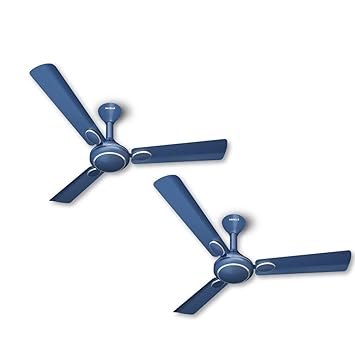 Havells Fusion Prime 1200mm Ceiling Fan (Indigo Blue, Pack of 2)