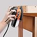 Enertwist Detail Sander, 13000OPM Lightweight Small Sander with Dust Box for Tight Corner and Small Hard-to-reach Areas Wood Sanding