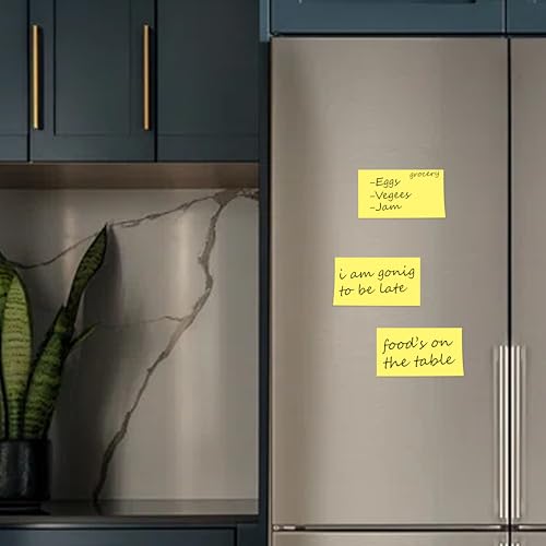 Image of Cubic Sticky Notes Pale Yellow - Pack of 2 | 5 inch x 3 inch Inches(12.5cm x 7.5cm) | Self-Adhesive Note Pads for Office, Home, School & Daily Reminders - Smooth Finish & Residue-Free