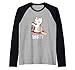 Cosa? Gatto assassino Sangue di coltello Spooky Halloween Maglia con Maniche Raglan