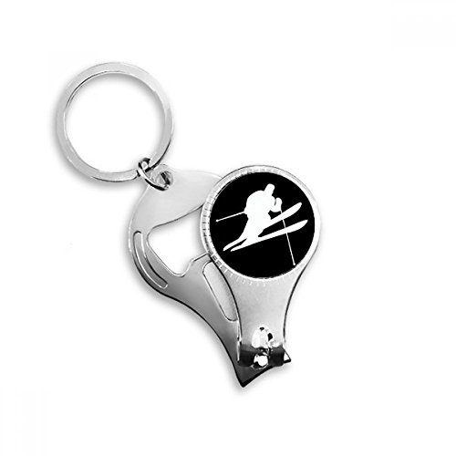 Porte-clés ski noir multifonction pour les sorties outdoor - 2