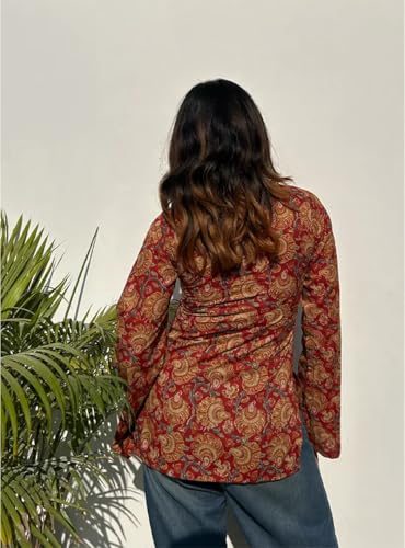 Image of ANNI Designer Cotton Short Kurti for Women | Stylish Kurti | Short Kurti Top | Casual Kurta for Women | Comfortable Cotton Kurtis for Womens