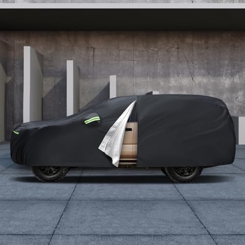 Image of Car Cover Custom Fit for Toyota 4runner 2002-2026, Migaven Waterproof Full Exterior Cover Sun Rain Protection with Door Zipper and Cotton Lining, Black