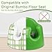 DAYEEBALL Seat Cover Compatible with Bumbo Seat, Soft and Breathable Baby Floor Seat Cover for Baby Boy & Girl (Cover Only), Green Grid