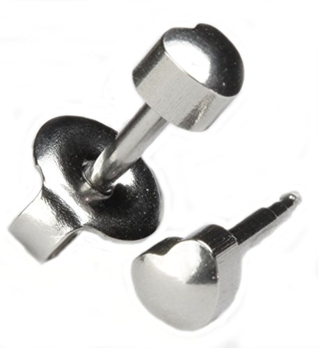 Ear Piercing Earrings Silver 6 Pairs of 4mm 16ga Thick Post Stainless Steel Studex Studs Hypoallergenic4