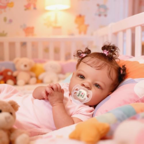 Muñeca Reborn Realista Negra Lanny 20 Pulgadas miniatura 5