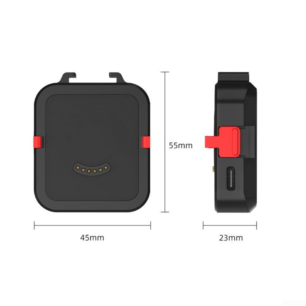 Station de charge magnétique sans fil, base de charge ultra portable ForInsta360 Go - Base de charge à dégagement rapide pour l'extérieur (noir)